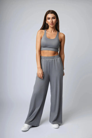 Elegant Addison Sweatpant by Yebo Clothing, the perfect blend of performance and style, utilizing sustainable athleisure principles and breathable workout gear for post workout relaxation.