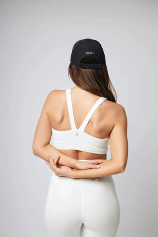 Yebo Clothing's Jordan Sports Bra offers medium support and light padding, ideal for those seeking sustainable athleisure that promotes conscious fashion through recycled polyester and carbon neutral clothing.