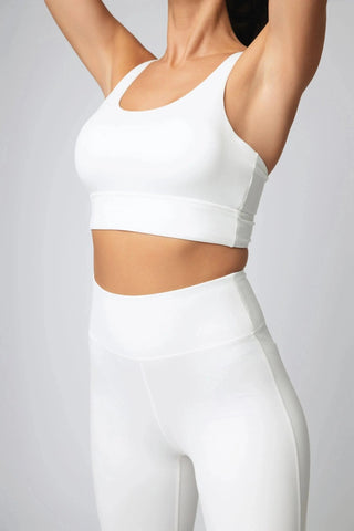 The Jordan Sports Bra by Yebo Clothing is perfect for yogis and fitness enthusiasts, blending stylish minimalist loungewear with functional features from sustainable performance activewear.