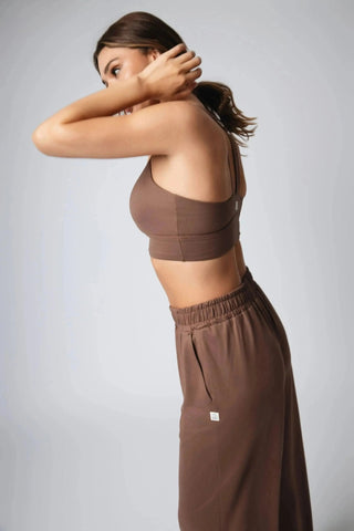 Adjustable straps of the Jordan Sports Bra by Yebo Clothing, providing a customizable fit for active lifestyles. Crafted with carbon neutral clothing principles, this piece is ideal for eco-conscious individuals seeking breathable workout gear.