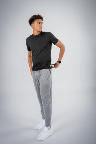 Logan Jogger by Yebo Clothing, featuring sustainable performance activewear made from recycled materials, perfect for mindful movement with its moisture-wicking fabric and breathable workout gear.