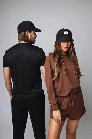 Stylish Logan Jogger from Yebo Clothing, crafted with ethical fitness apparel in mind. These joggers provide a perfect fit with elastic waistband, making them ideal for yoga, travel, or lounging, while supporting sustainable athleisure and recycled polyester.