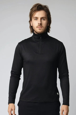 Stylish Lucas Quarter Zip by Yebo Clothing, crafted from recycled polyester, emphasizes sustainable athleisure. This versatile piece is part of the I See You movement, offering comfortable loungewear that balances performance and fashion, perfect for any fitness enthusiast seeking conscious fashion.