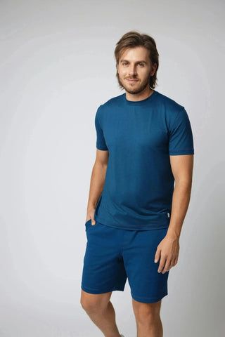 Mason Shorts by Yebo Clothing, perfect for men who prioritize sustainability and comfort. These eco-friendly gym clothes are designed for dynamic movement while honoring the I See You movement and carbon neutral clothing initiatives.