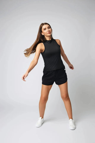 Sophie Tank Top by Yebo Clothing, ideal for yoga and fitness, showcasing moisture-wicking fabric in sustainable athleisure for those who value ethical fitness apparel.