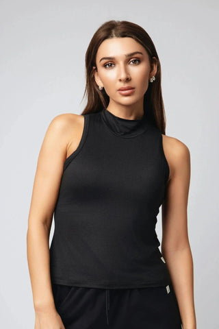 Sophie Tank Top by Yebo Clothing with a sleek racerback design, combining comfort and style in eco-friendly gym clothes made from recycled polyester for conscious fashion.