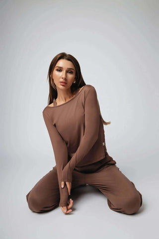 Valentina Ballerina Shirt by Yebo Clothing features a breathable design, perfect for sustainable performance activewear made from eco-friendly recycled materials.