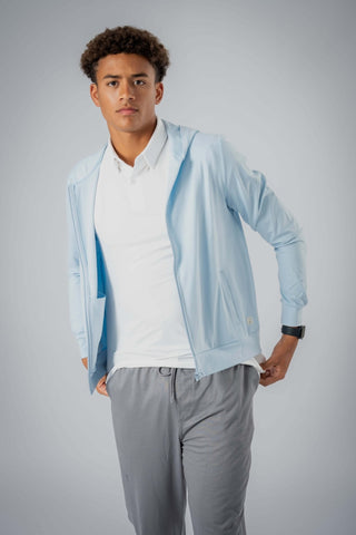 The Zahaan Hoodie by Yebo Clothing showcases sustainable performance activewear made from recycled materials, perfect for mindful movement and comfortable lounging. This eco-friendly hoodie combines breathable workout gear with a stylish design, making it ideal for post-workout recovery or minimalist loungewear.